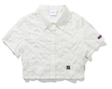 TARGETTO(ターゲット) WRINKLE CROP SHIRT_WHITE