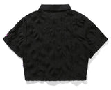 TARGETTO(ターゲット) WRINKLE CROP SHIRT_BLACK