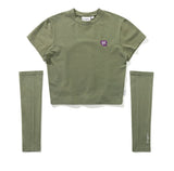 TARGETTO(ターゲット) BACK STRING WARMER TEE SHIRT_KHAKI