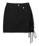 TARGETTO(ターゲット) ASHMETRY LACE UP SKIRT_BLACK