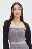 TARGETTO(ターゲット) TWO TONE RIB TUBE TOP_CHARCOAL