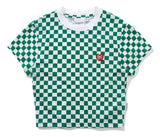 TARGETTO(ターゲット) CHECKERBOARD SLIM TEE SHIRT_GREEN