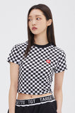 TARGETTO(ターゲット) CHECKERBOARD SLIM TEE SHIRT_BLACK