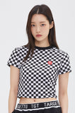 TARGETTO(ターゲット) CHECKERBOARD SLIM TEE SHIRT_BLACK