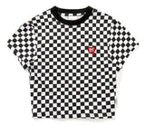 TARGETTO(ターゲット) CHECKERBOARD SLIM TEE SHIRT_BLACK