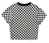 TARGETTO(ターゲット) CHECKERBOARD SLIM TEE SHIRT_BLACK