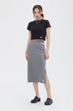 TARGETTO(ターゲット) SLIT LONG SKIRT_CHARCOAL