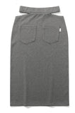 TARGETTO(ターゲット) SLIT LONG SKIRT_CHARCOAL