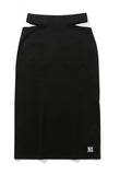 TARGETTO(ターゲット) SLIT LONG SKIRT_BLACK