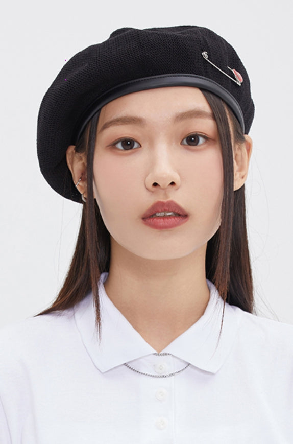 TARGETTO(ターゲット) HEART BROOCH BERET_BLACK