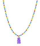 BLACKPURPLE (ブラックパープル) Rainbow Jelly Bear Necklace