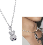 BLACKPURPLE (ブラックパープル) cozy bear pearl ball chain necklace