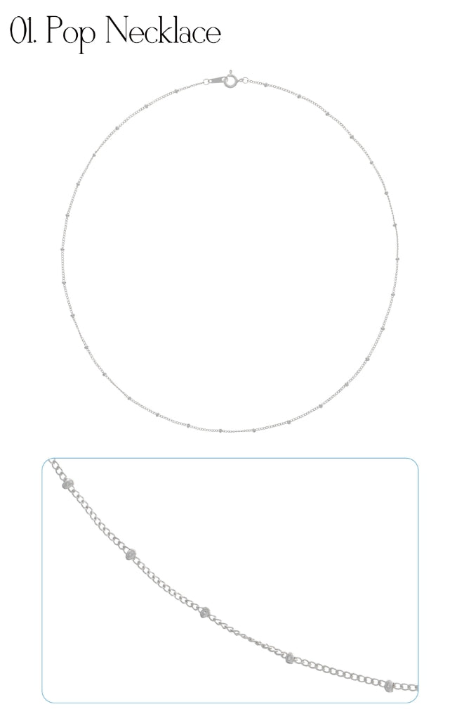 オルモストブルー(Almost Blue) 92.5 SILVER THREAD NECKLACE