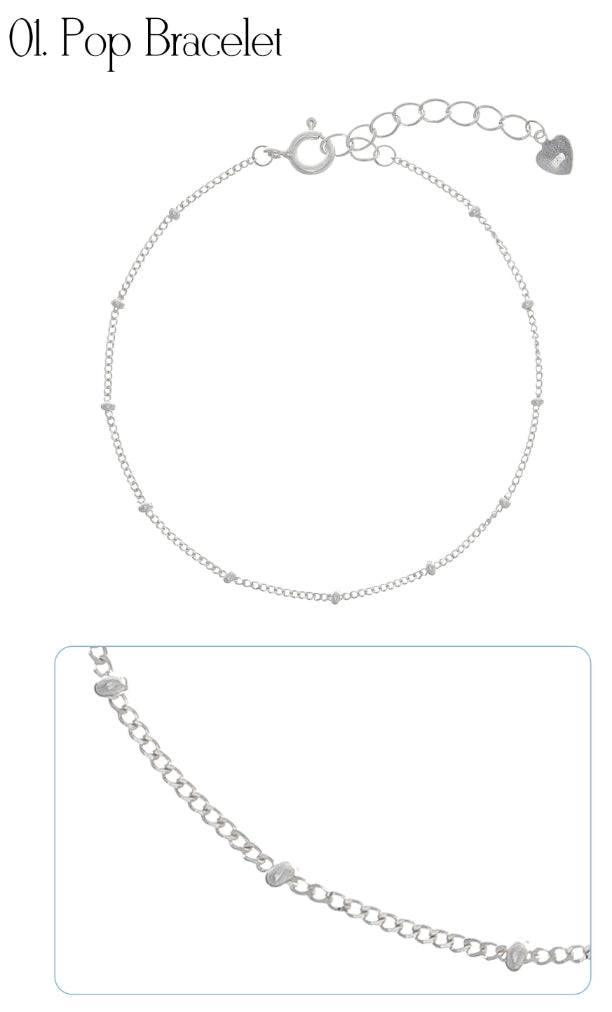 オルモストブルー(Almost Blue) 92.5 SILVER THREAD BRACELET