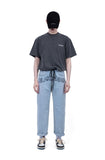 ブラックブロンド(BLACKBLOND) BBD Border Graffiti Smile Logo Denim Pants (Light Blue)