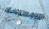 ブラックブロンド(BLACKBLOND) BBD Border Graffiti Logo Denim Jacket (Light Blue)