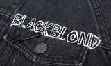ブラックブロンド(BLACKBLOND) BBD Border Graffiti Logo Denim Jacket (Charcoal)
