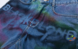 ブラックブロンド(BLACKBLOND) BBD Sprayed Custom Denim Pants (Blue)