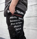 ブラックブロンド(BLACKBLOND) BBD History Smile Logo Cargo Jogger Pants (Black)