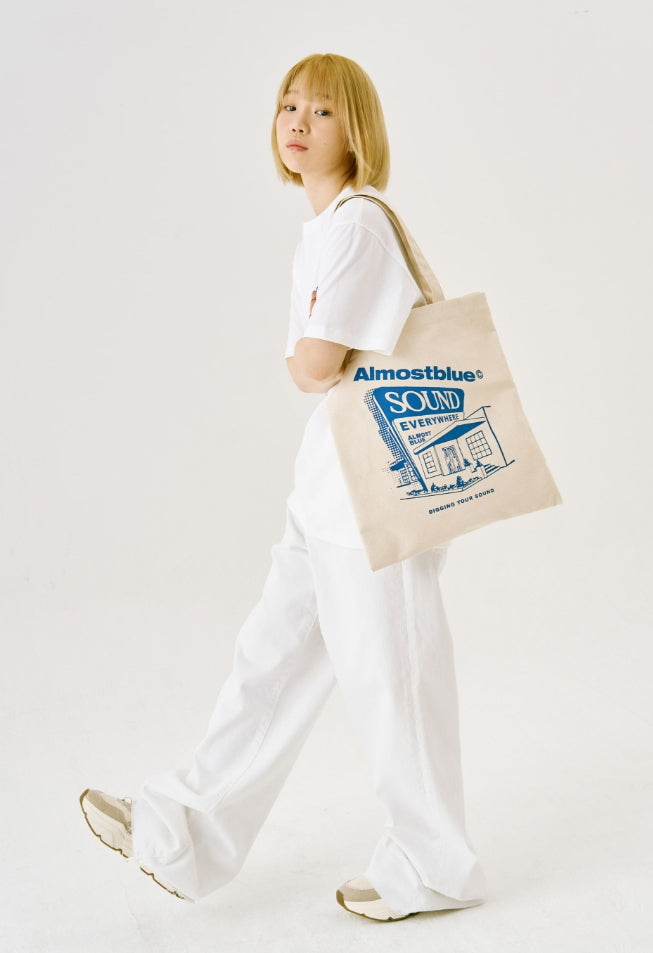 オルモストブルー(Almost Blue) SOUND GRAPHIC 2WAY ECO BAG