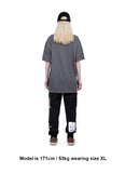 ブラックブロンド(BLACKBLOND) BBD Border Graffiti Logo Pigment T-Shirt (Gray)
