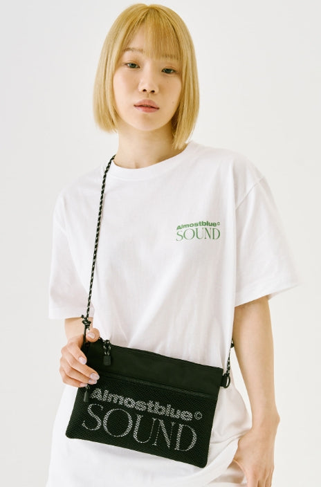 オルモストブルー(Almost Blue) SOUND LOGO SACOCHE BAG