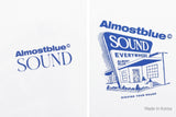 オルモストブルー(Almost Blue) ALMOSTBLUE SOUND GRAPHIC T-SHIRT - VINYL SHOP