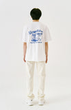 オルモストブルー(Almost Blue) ALMOSTBLUE SOUND GRAPHIC T-SHIRT - PENCIL CARTOON