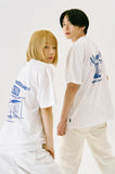 オルモストブルー(Almost Blue) ALMOSTBLUE SOUND GRAPHIC T-SHIRT - PENCIL CARTOON