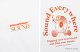 オルモストブルー(Almost Blue) ALMOSTBLUE SOUND GRAPHIC T-SHIRT - CD CARTOON