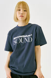 オルモストブルー(Almost Blue) ALMOSTBLUE SOUND LOGO T-SHIRT - NAVY