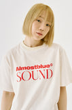 オルモストブルー(Almost Blue) ALMOSTBLUE SOUND LOGO T-SHIRT - IVORY