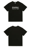 オルモストブルー(Almost Blue) ALMOSTBLUE SOUND LOGO T-SHIRT - BLACK