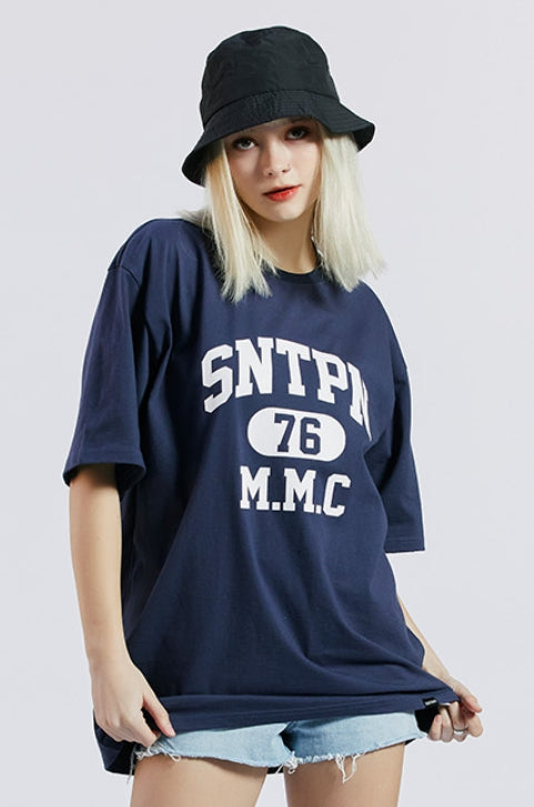 セイントペイン(SAINTPAIN) SP SNTPN LOGO T SHIRTS-NAVY