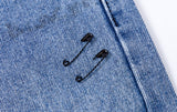 ブラックブロンド(BLACKBLOND) BBD Basic Drawstring Overfit Denim Pants (Blue)