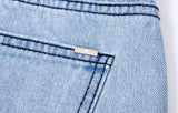 ブラックブロンド(BLACKBLOND) BBD Basic Drawstring Overfit Denim Pants (Light Blue)