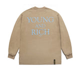 STIGMA(スティグマ)  22 YOUNG&RICH OVERSIZED LONG SLEEVES T-SHIRTS BEIGE