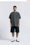 セイントペイン(SAINTPAIN) SP OVER FIT BASIC POCKET T SHIRTS-CHARCOAL