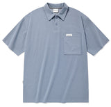 セイントペイン(SAINTPAIN) SP OVER FIT PK SHIRTS-SKY BLUE