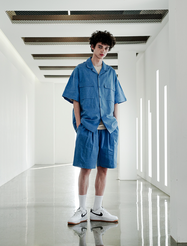 EZKATON (エズカートン)　Miracle Short Pants Blue STSP6591