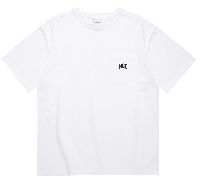 mahagrid (マハグリッド) MGD COLLEGE POCKET TEE [WHITE]