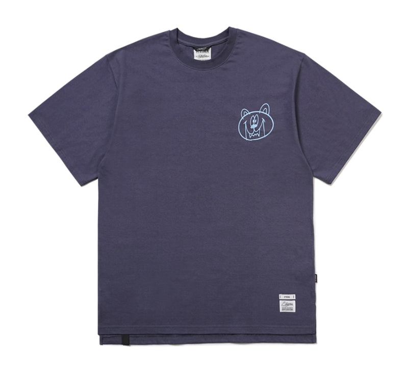 STIGMA(スティグマ) 22 INSANE BEAR OVERSIZED T-SHIRTS DEEP PURPLE
