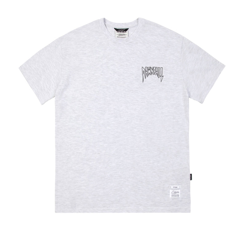 STIGMA(スティグマ) 22 DAWNFALL STANDARD FIT T-SHIRTS WHITE MELANGE