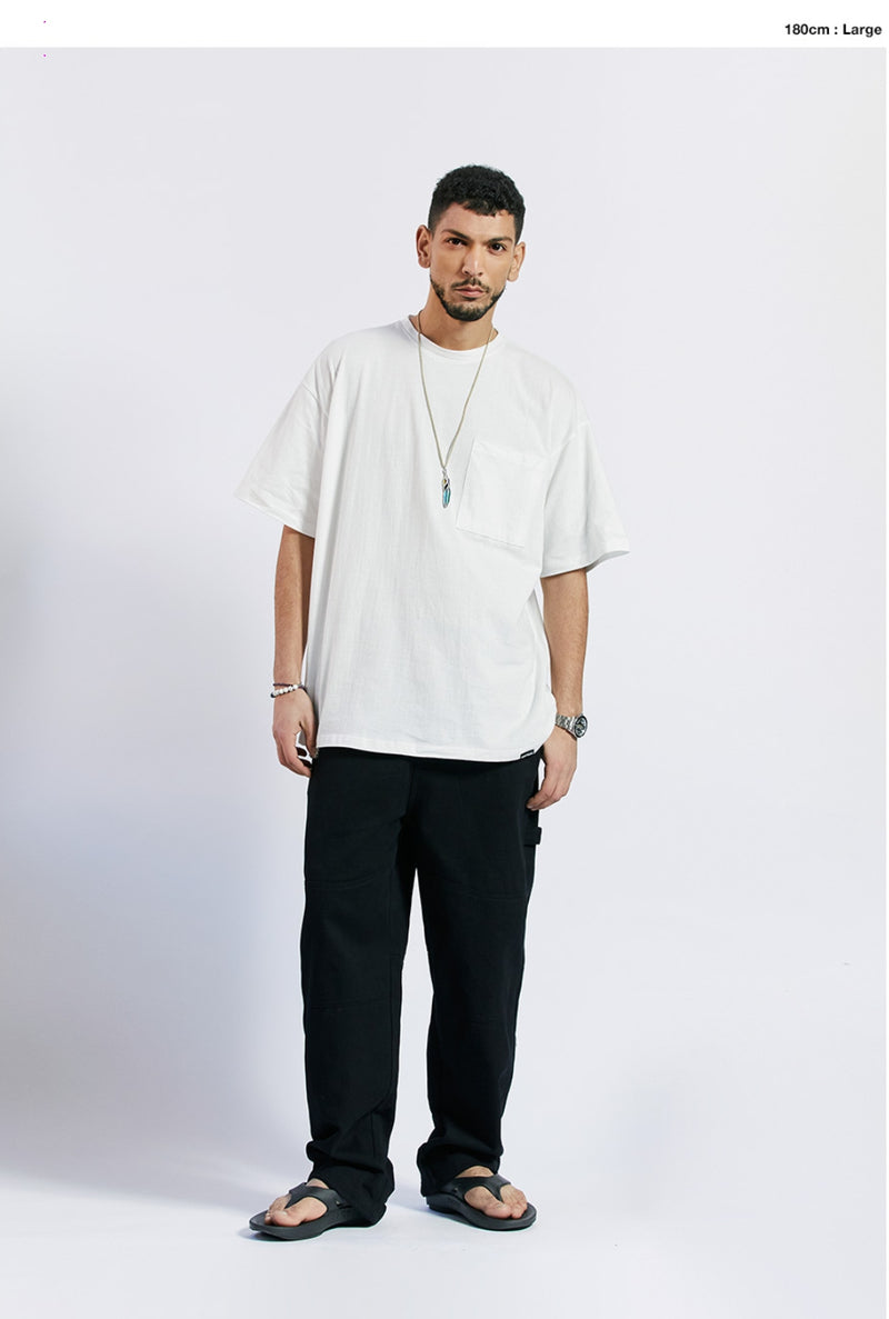 セイントペイン(SAINTPAIN) SP OVER FIT BASIC POCKET T SHIRTS-WHITE
