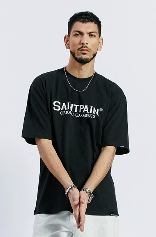 セイントペイン(SAINTPAIN) SP ORIGINAL LOGO T SHIRTS-BLACK WHITE
