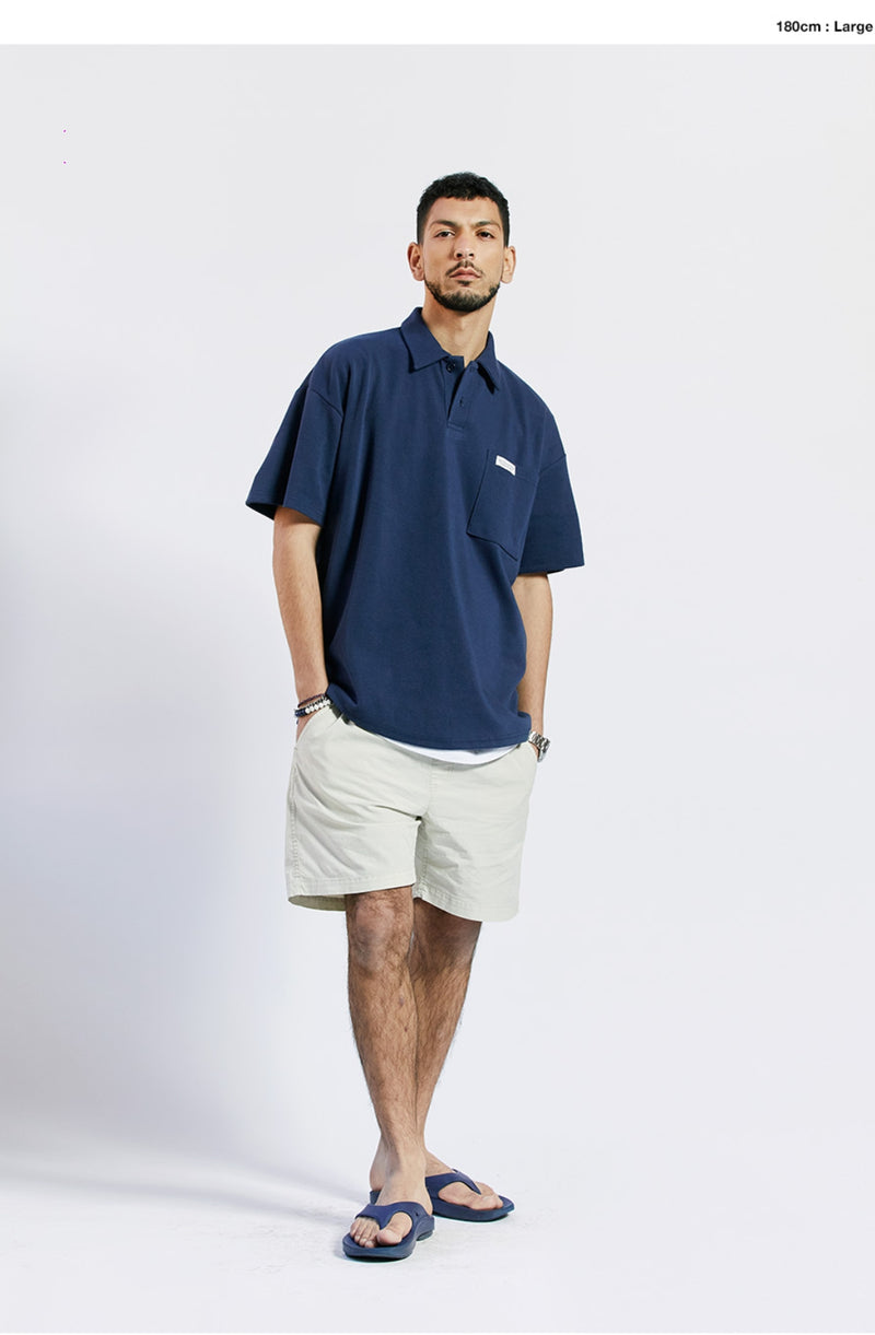 セイントペイン(SAINTPAIN) SP OVER FIT PK SHIRTS-NAVY
