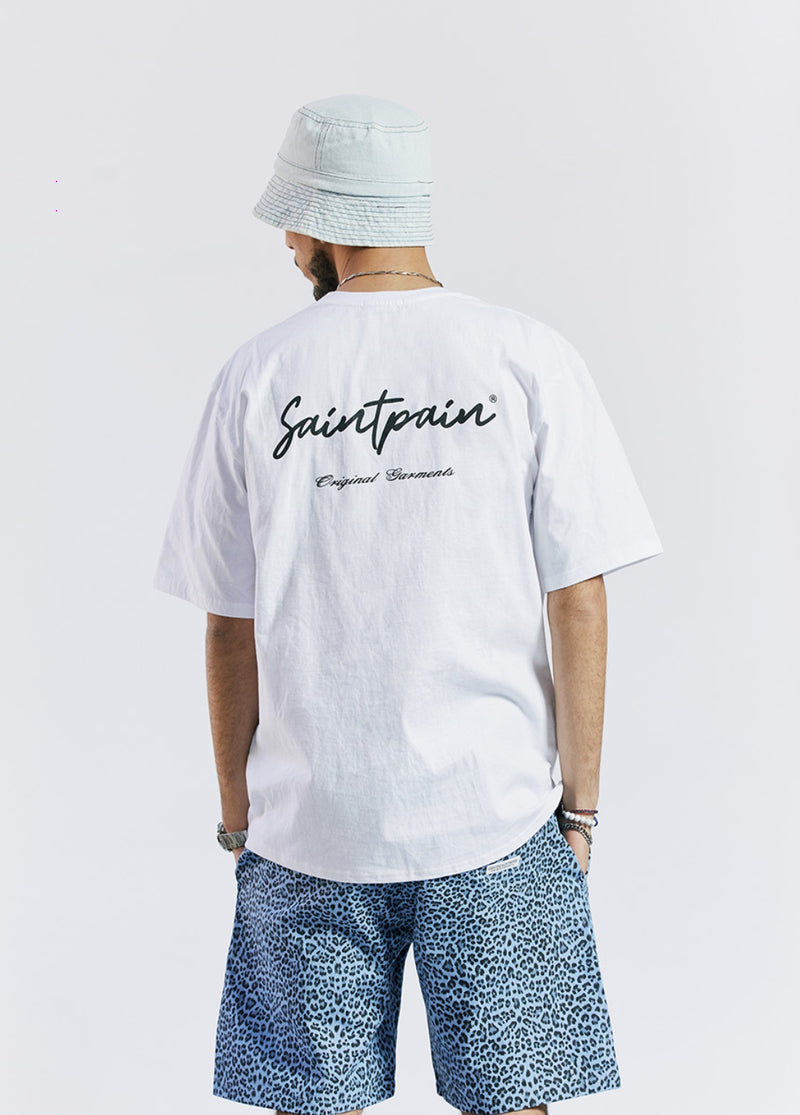 セイントペイン(SAINTPAIN)  SP CALLI LOGO T SHIRTS-WHITE