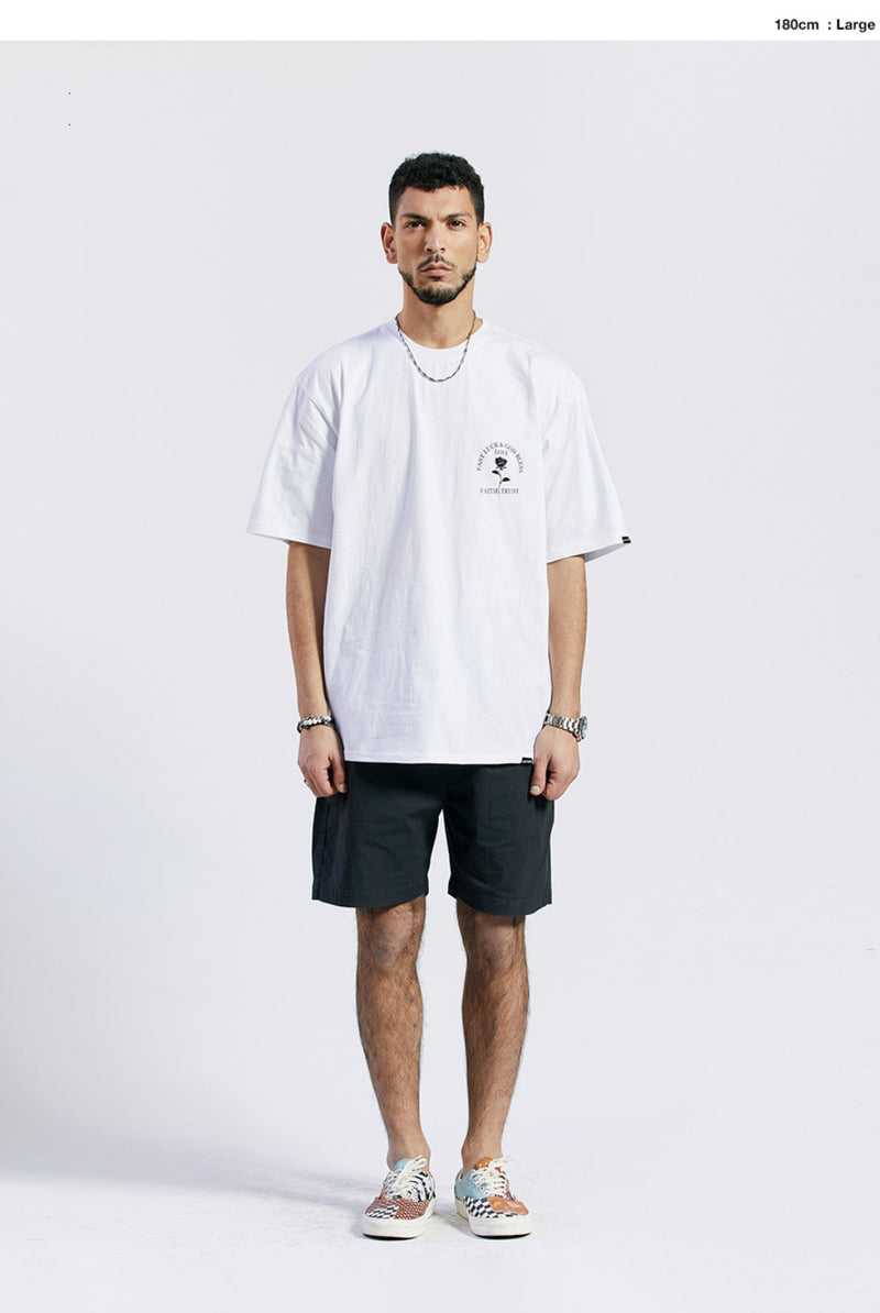 セイントペイン(SAINTPAIN) SP BLACK ROSE T SHIRTS-WHITE