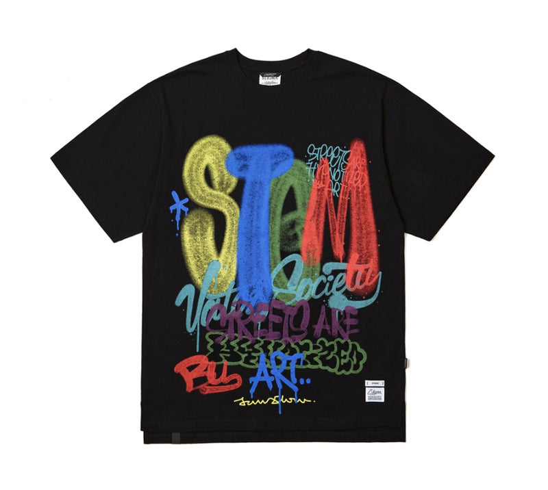 STIGMA(スティグマ) 22 GRAFFITI OVERSIZED T-SHIRTS BLACK