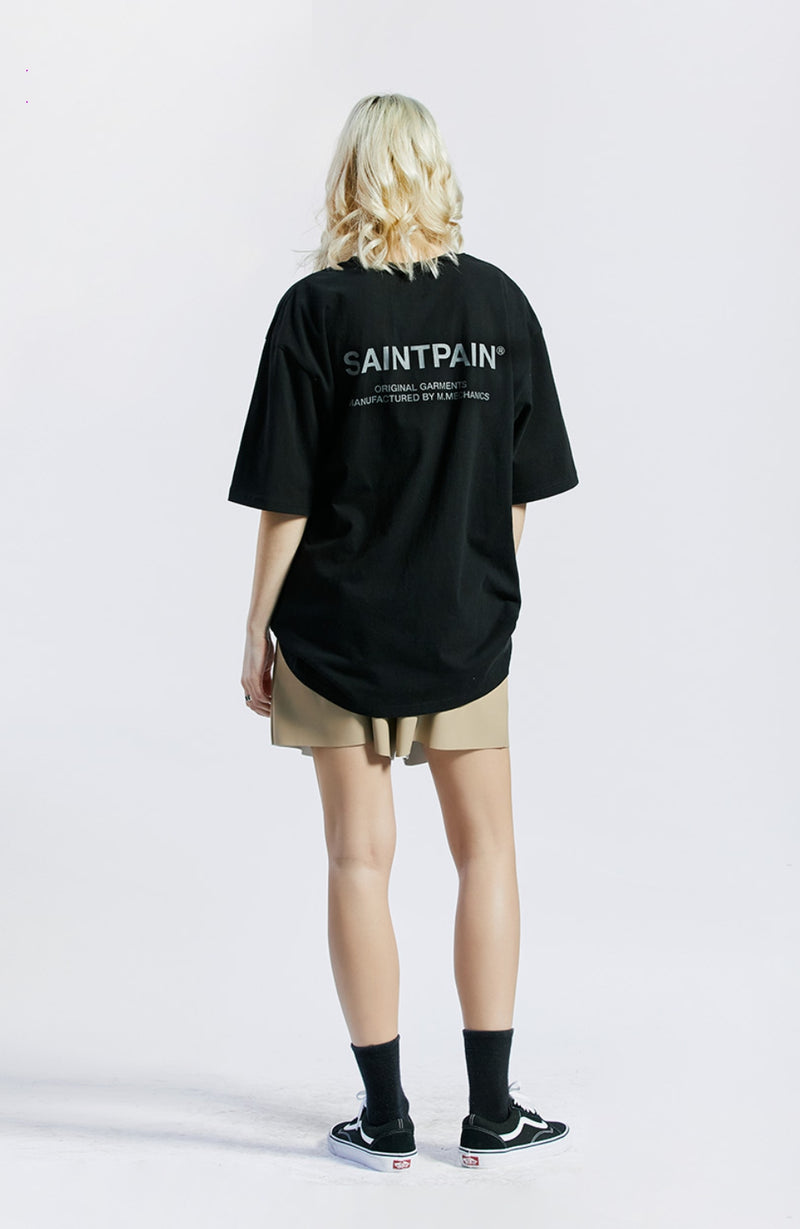 セイントペイン(SAINTPAIN) SP VARIATION LOGO T SHIRTS-BLACK CHARCOAL